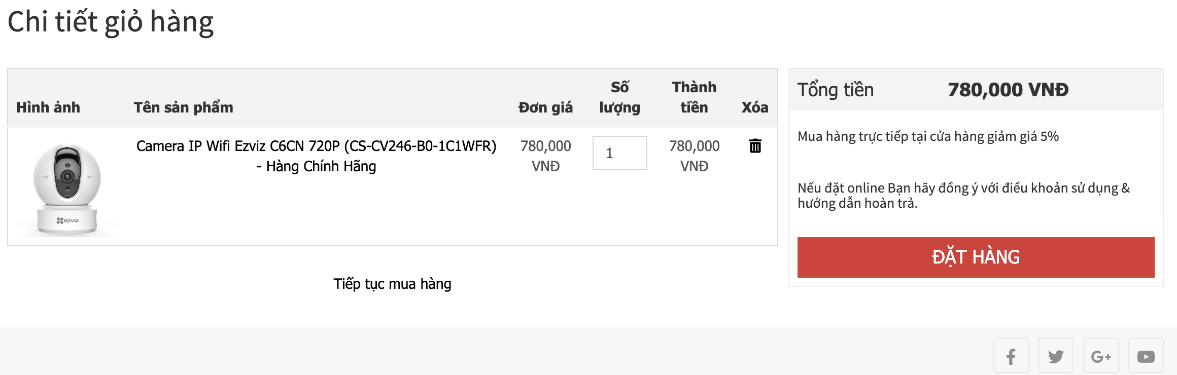 huong dan cap nhap gio hang