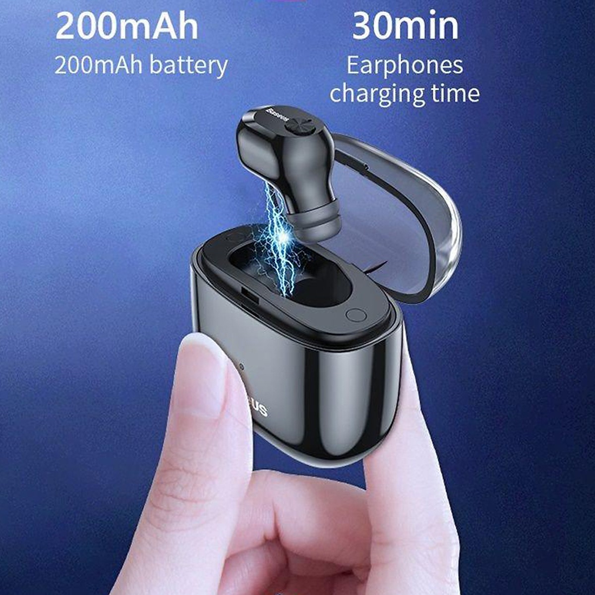 Tai nghe Bluetooth Baseus Encok Wireless Earphone A03 (Bluetooth V5.0, Voice Assitant, Charging Case, Waterproof) - Hàng Chính Hãng