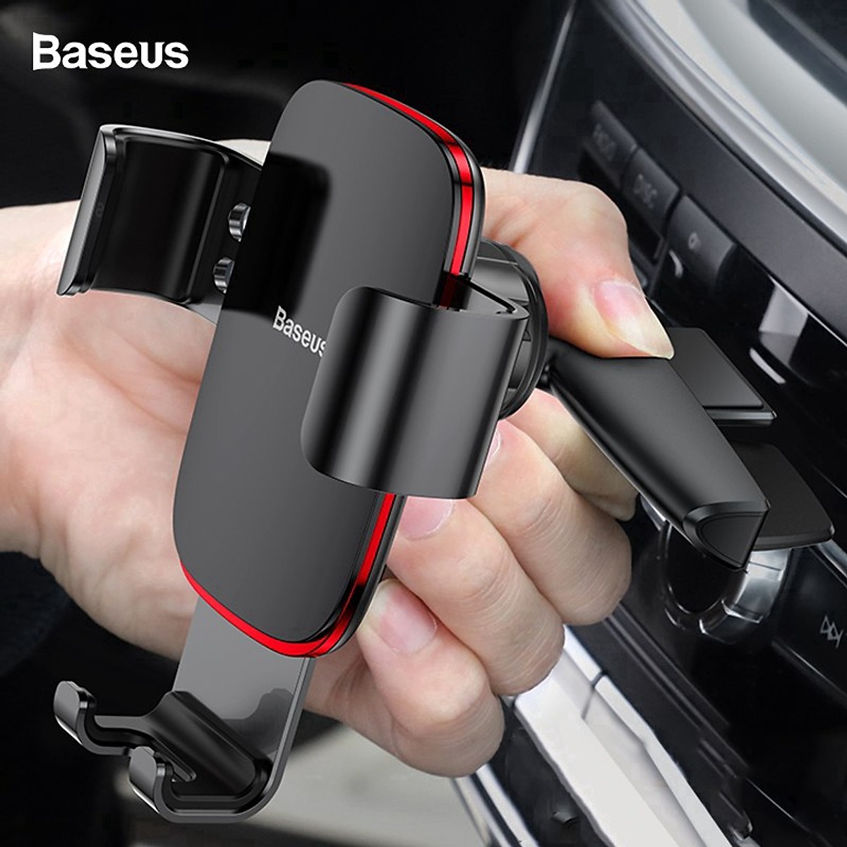 Đế giữ điện thoại Baseus Metal Age Gravity Car Mount (Air Outlet Version)