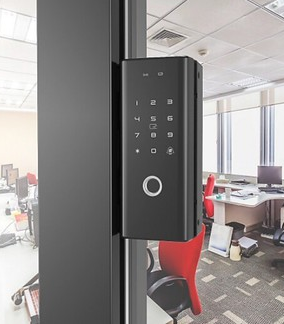 Khóa Cửa Kính Vân Tay Mã Số Thẻ Từ Điều Khiển Qua App Tuya SHP-DL8B