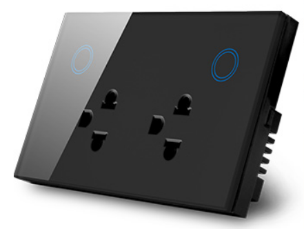 Ổ Cắm Âm Tường Chữ Nhật Điều Khiển Từ Xa Wifi SHP-SW1